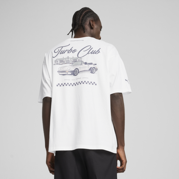 Porsche Legacy Graphic Tee 1 Men, PUMA White, large-ZAF