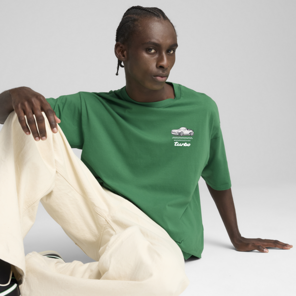 Playera Porsche Legacy Graphic 1 para hombre, Archive Green, large-MEX