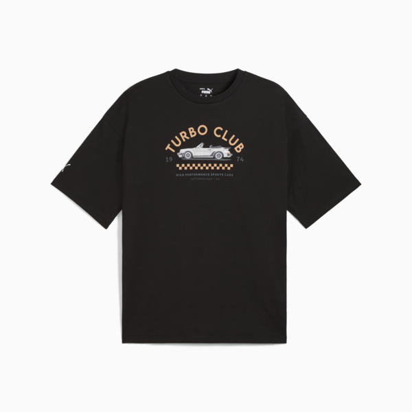 Porsche Legacy Graphic Tee 2 Men, PUMA Black, large-ZAF