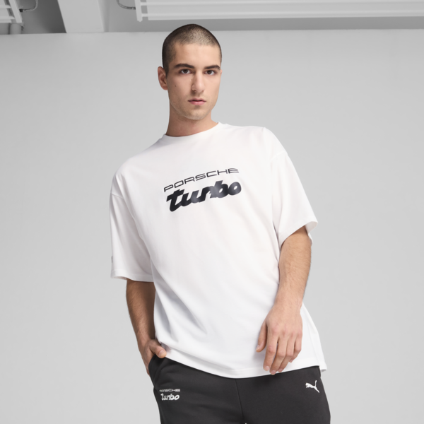 Porsche Legacy Essentials Tee Men, PUMA White, large-ZAF