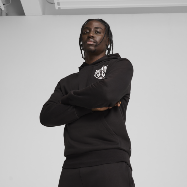 Posterize Basketball Hoodie Men, PUMA Black, large-MEX