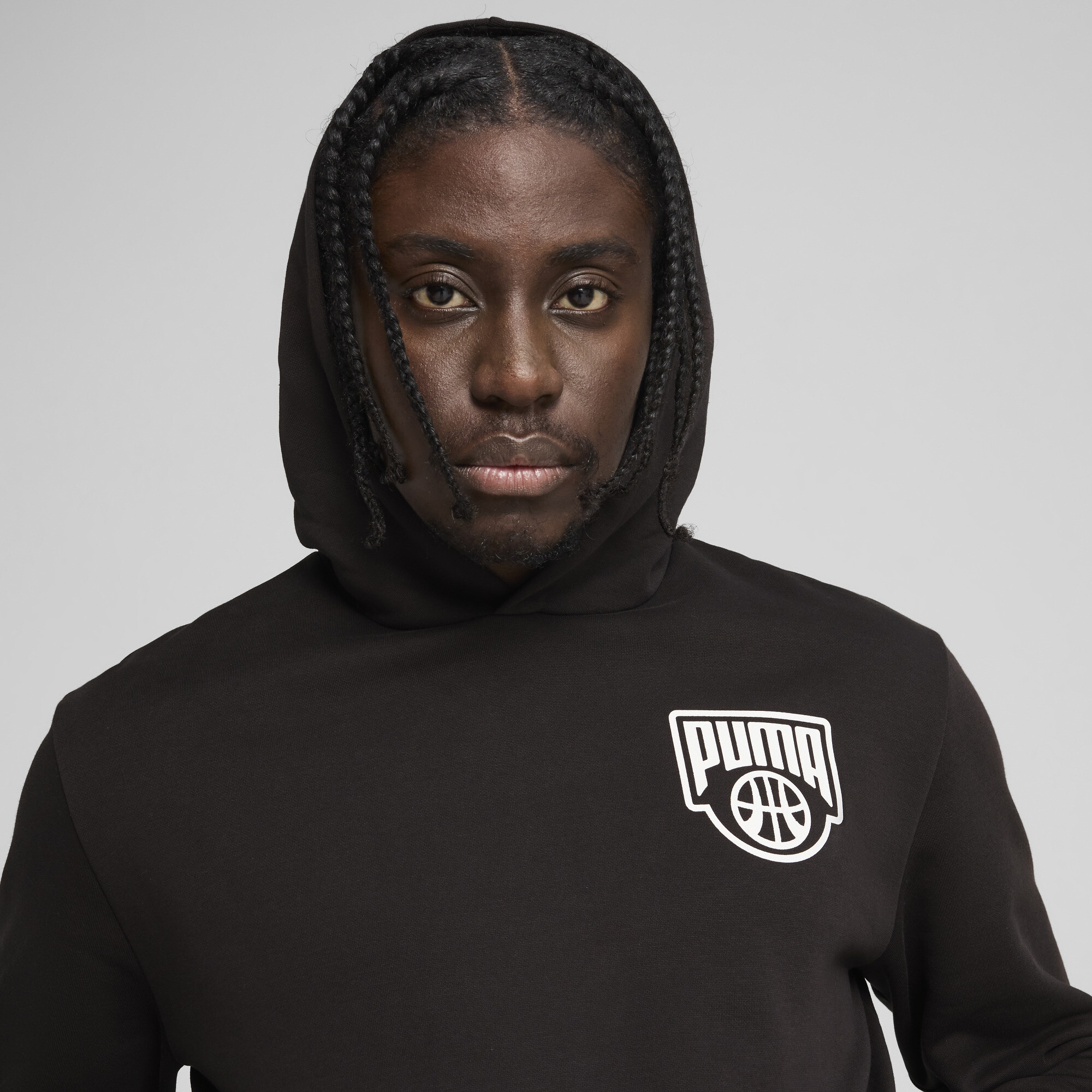 PUMA Posterize basketbalhoodie voor Heren, Zwart, Maat XS thumbnail 7