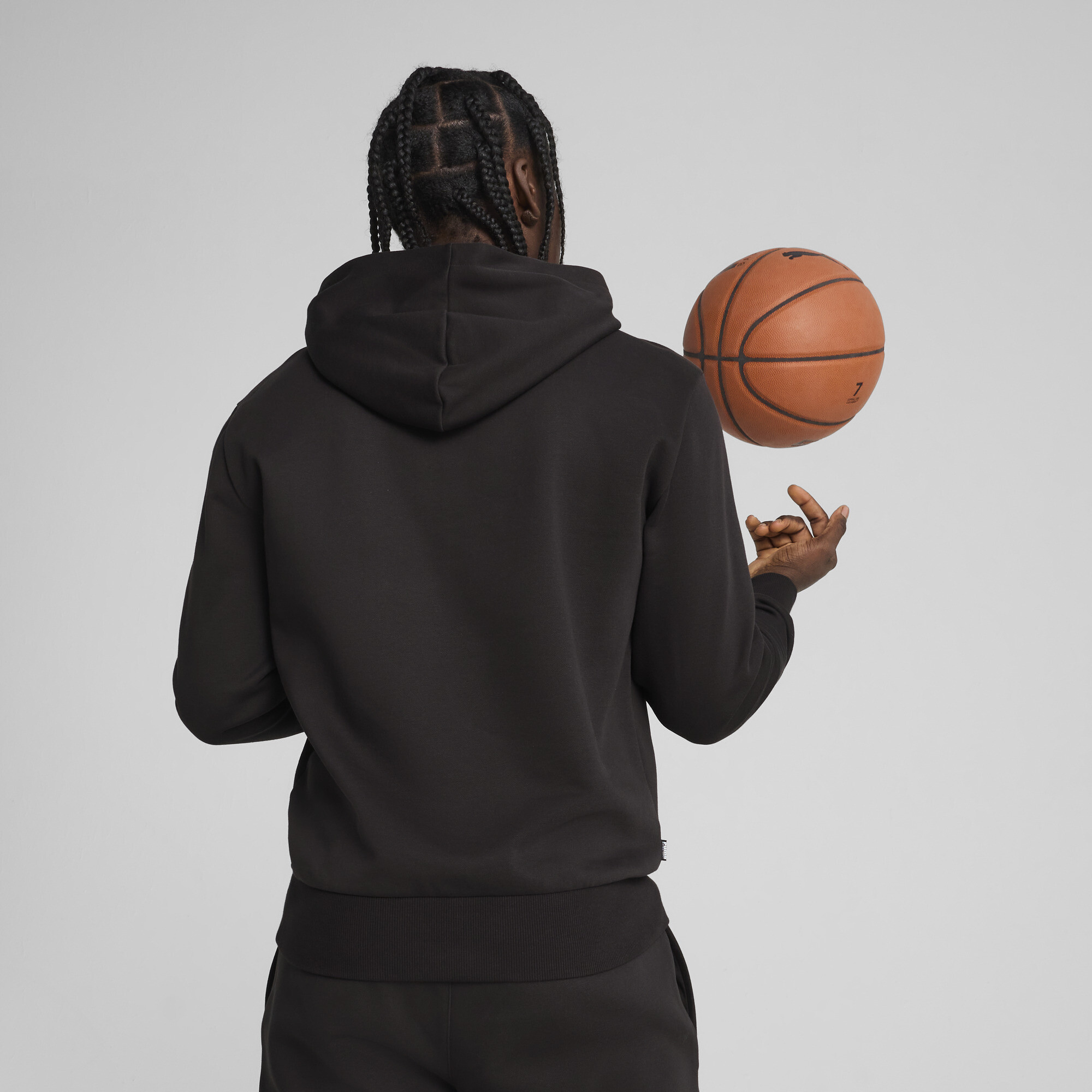 PUMA Posterize basketbalhoodie voor Heren, Zwart, Maat XS thumbnail 5