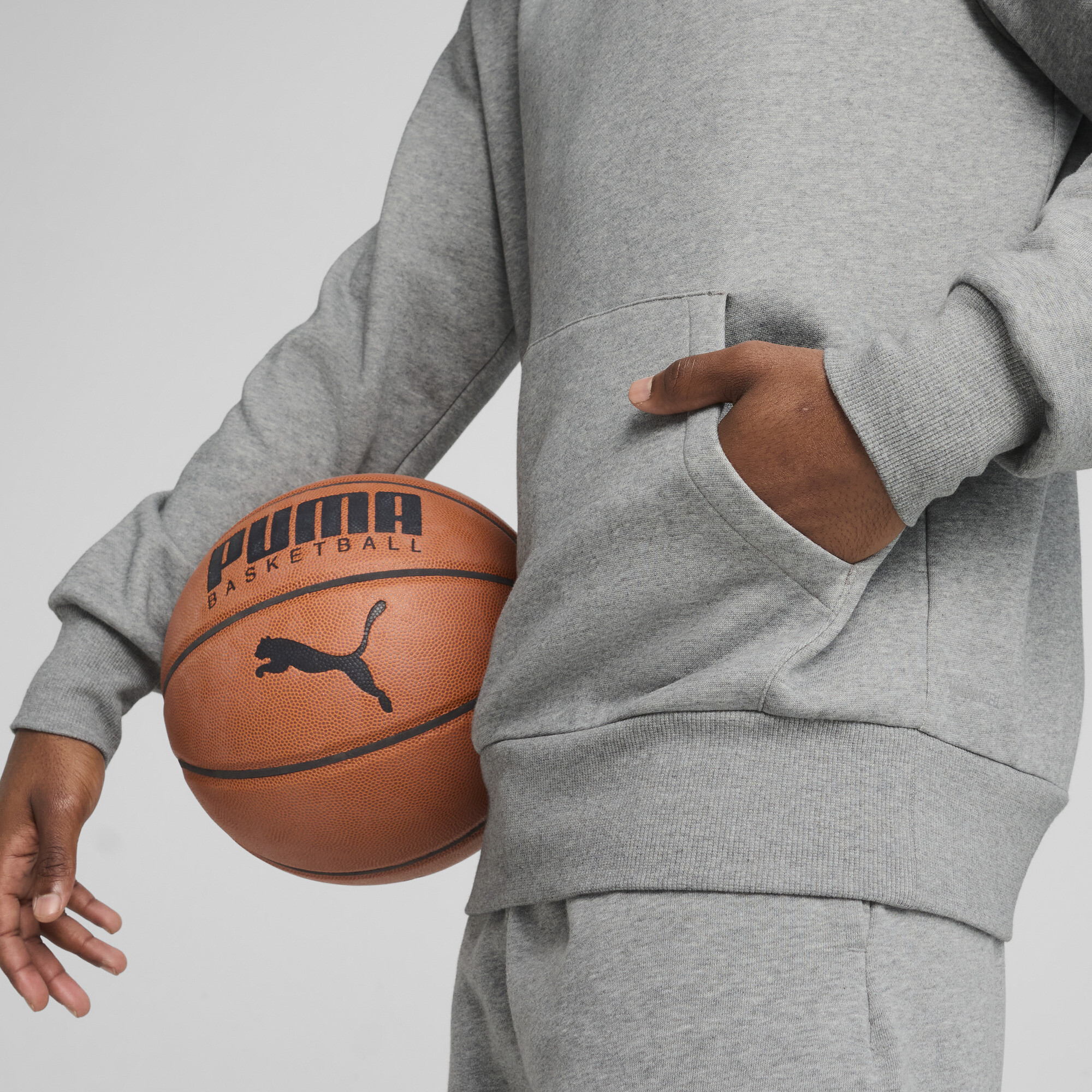 PUMA Posterize basketbalhoodie voor Heren, Grijs, Maat 4XL thumbnail 4