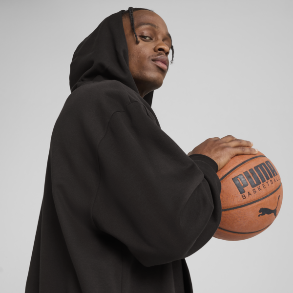 Jaws Core Basketball Hoodie Men, PUMA Black, large-MEX