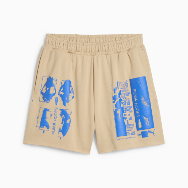 Shorts de basquet Ancient Roars Terry unisex, Light Sand, large-ARG