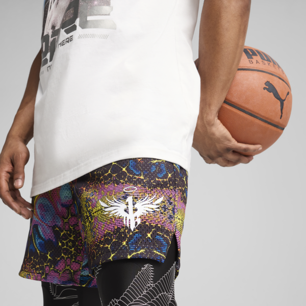 Shorts de básquet “2 en 1” Melo Alien Skins para hombre, PUMA Black, large-MEX