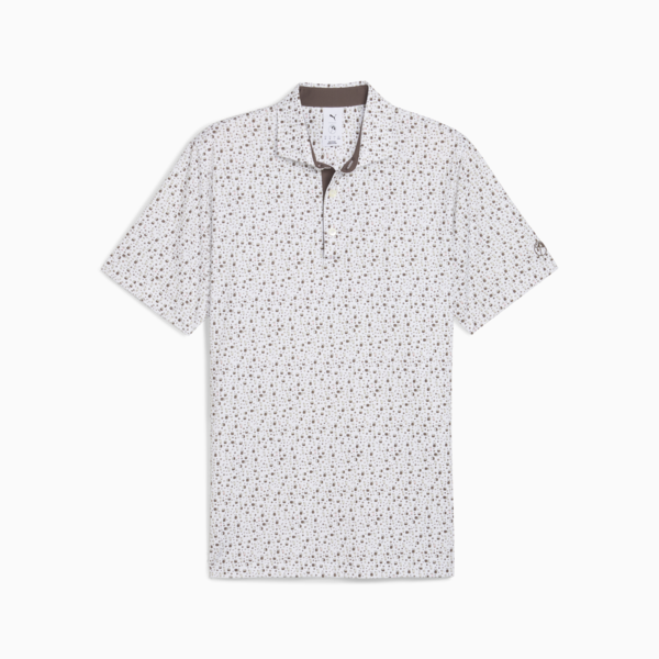 PUMA x ARNOLD PALMER Tea Time Golf Polo Men, White Glow-Flat Bronze, large-ZAF