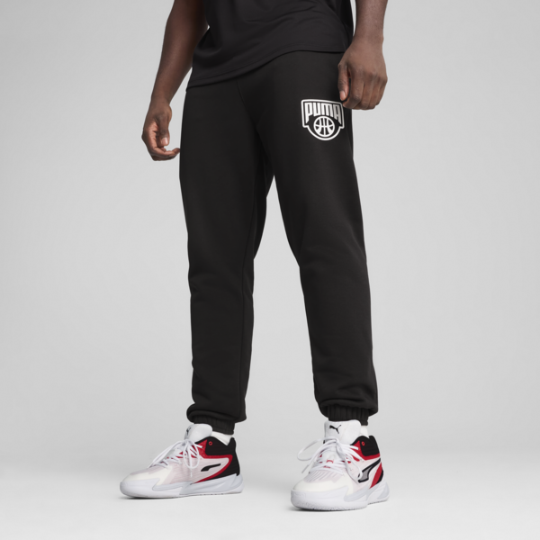 Posterize Basketball Sweatpants Men, PUMA Black, large-MEX