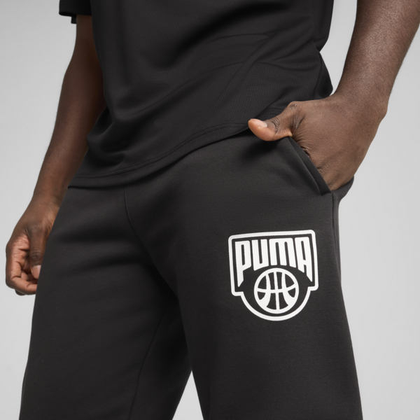 Posterize Basketball Sweatpants Men, PUMA Black, large-MEX