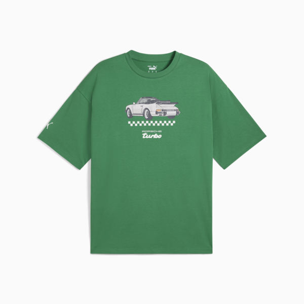 Porsche Legacy Graphic Tee 3 Men, Archive Green, large-ZAF