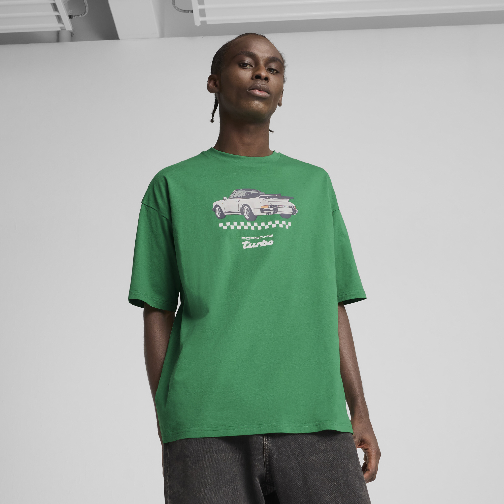 Puma Porsche Legacy Graphic T-Shirt 3 Herren | Mit Plain | Archive Green | Größe: L