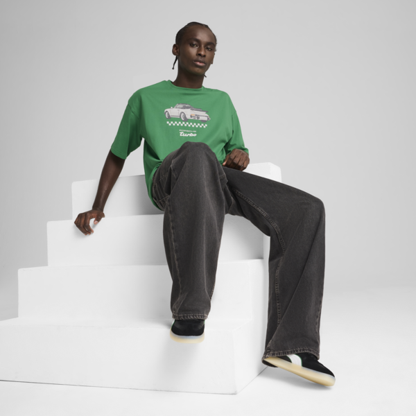 Porsche Legacy Graphic Tee 3 Men, Archive Green, large-ZAF