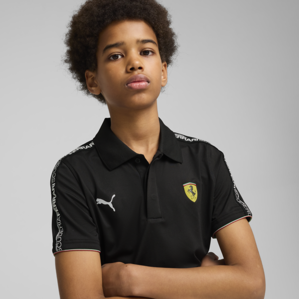 Scuderia Ferrari HP Race Cloudspun Polo Youth, PUMA Black, large-ZAF