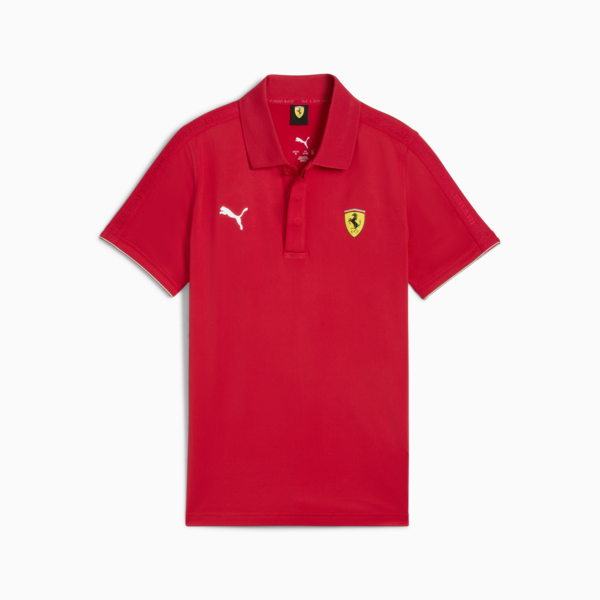 Playera polo Scuderia Ferrari Race Premium para adolescentes, Rosso Corsa, large-MEX
