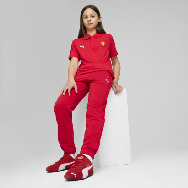 Playera polo Scuderia Ferrari Race Premium para adolescentes, Rosso Corsa, large-MEX