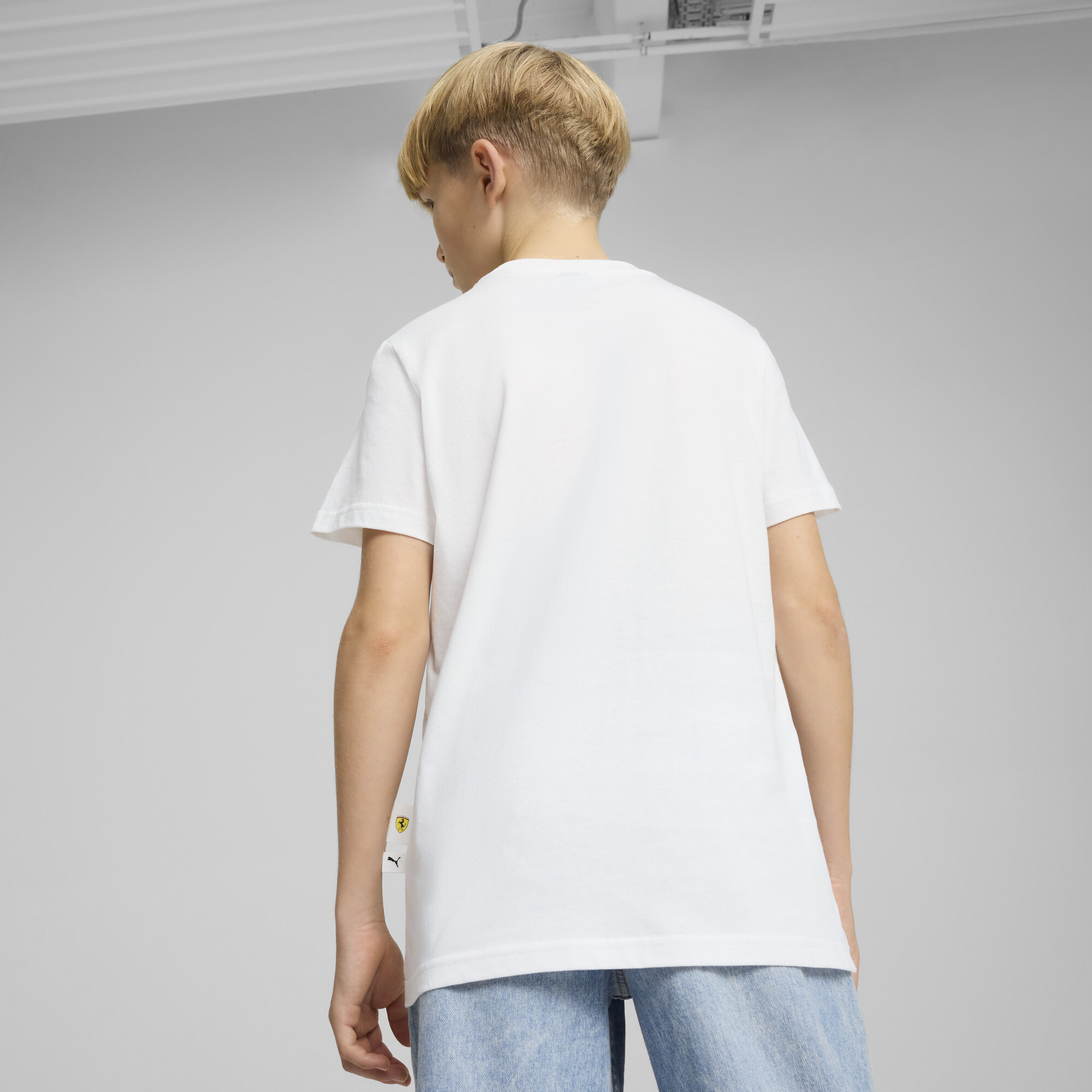 PUMA Scuderia Ferrari HP Race T-shirt met print, Wit, Maat 6-7Y thumbnail 4