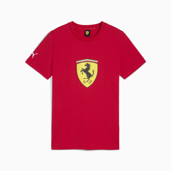 Playera Scuderia Ferrari Race Coloured Big Shield para adolescentes, Rosso Corsa, large-MEX