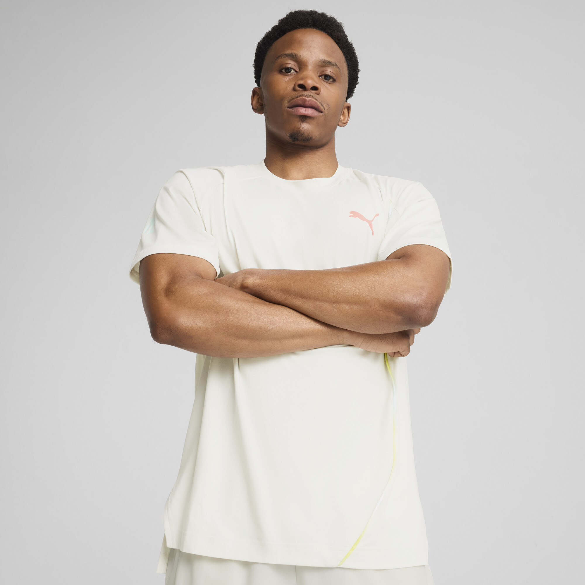 Puma All-pro T-shirt Men In Gray