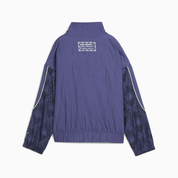 Campera track Lace Em Up para mujer., Blue Crystal-AOP, large-ARG