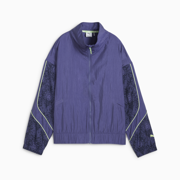 Campera track Lace Em Up para mujer., Blue Crystal-AOP, large-ARG