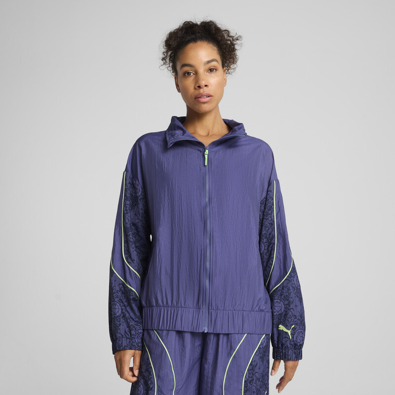 

Women's PUMA Lace Em Up Oversized Basketball Track Jacket