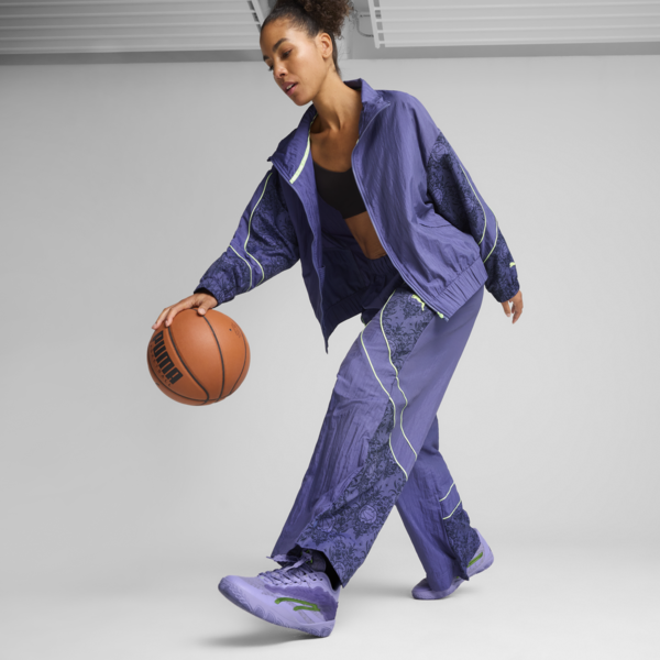 Pantalón Track Lace Em Up para mujer., Blue Crystal-AOP, large-ARG