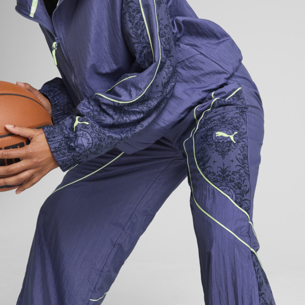 Pantalón Track Lace Em Up para mujer., Blue Crystal-AOP, large-ARG
