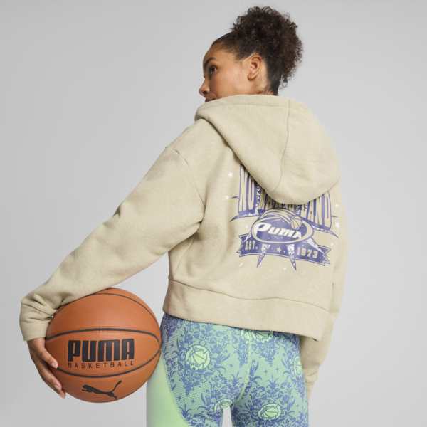 Campera corta Lace Em Up para mujer, Desert Dust-Heather, large-ARG