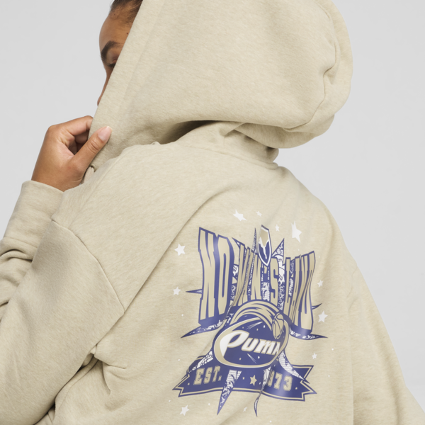 Campera corta Lace Em Up para mujer, Desert Dust-Heather, large-ARG