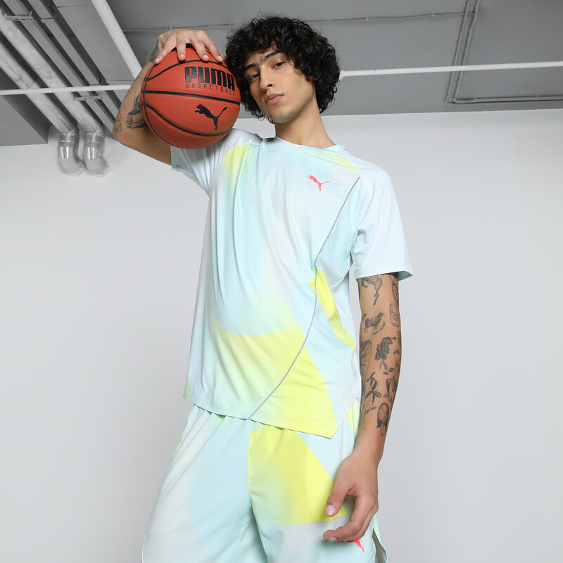 

Men's PUMA All Pro All-Over Print Basketball Tee