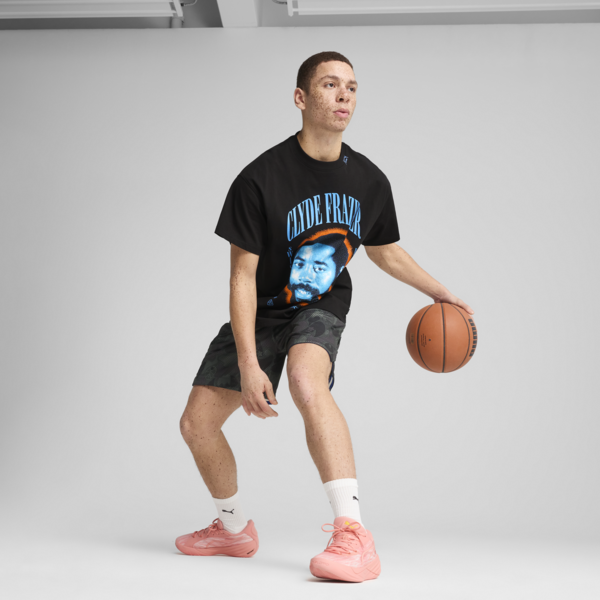 Clyde Forever Basketball Tee Men, PUMA Black, large-ZAF