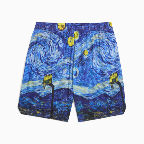 Shorts estampados Dylan Exhibit 17cm, Vivid Blue-AOP, large-MEX