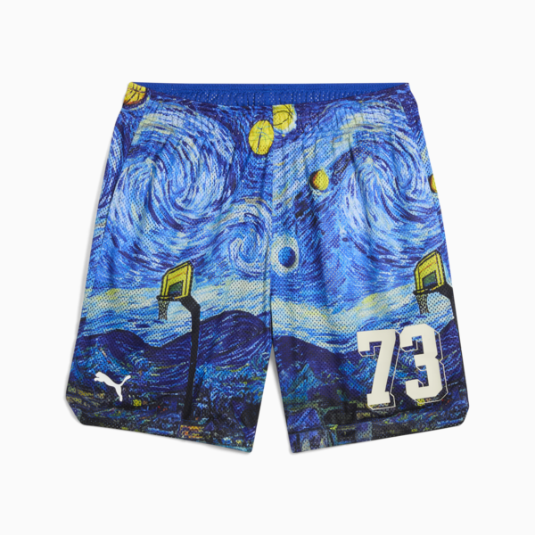 Shorts estampados Dylan Exhibit 17cm, Vivid Blue-AOP, large-MEX