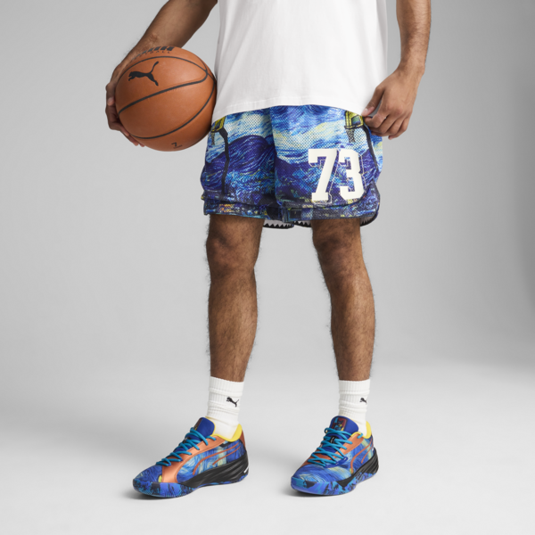 Shorts estampados Dylan Exhibit 17cm, Vivid Blue-AOP, large-MEX