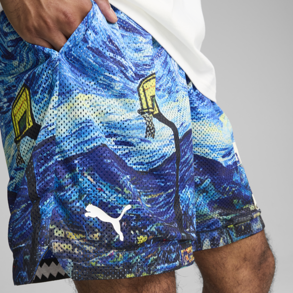 Shorts estampados Dylan Exhibit 17cm, Vivid Blue-AOP, large-MEX