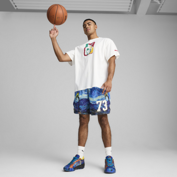Shorts estampados Dylan Exhibit 17cm, Vivid Blue-AOP, large-MEX