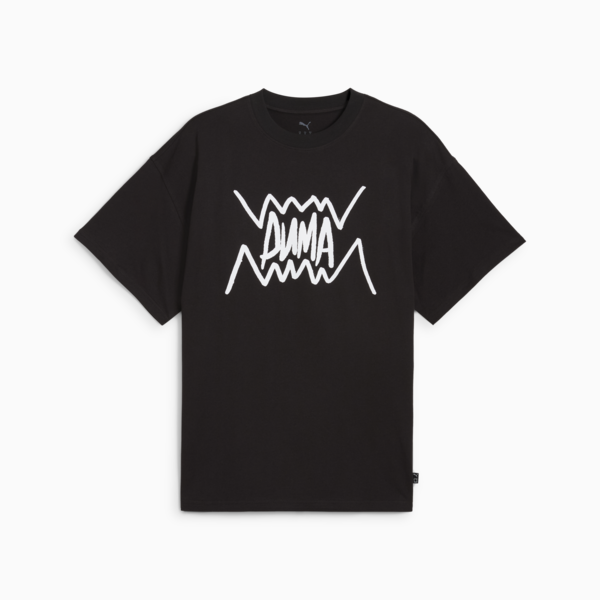 Remera de básquet Jaws Core para hombre, PUMA Black, large-ARG