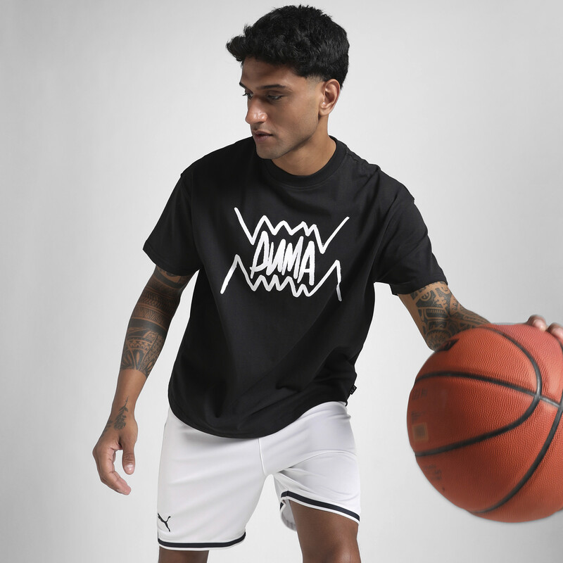 

Men's PUMA Jaws Core Oversized Basketball Tee