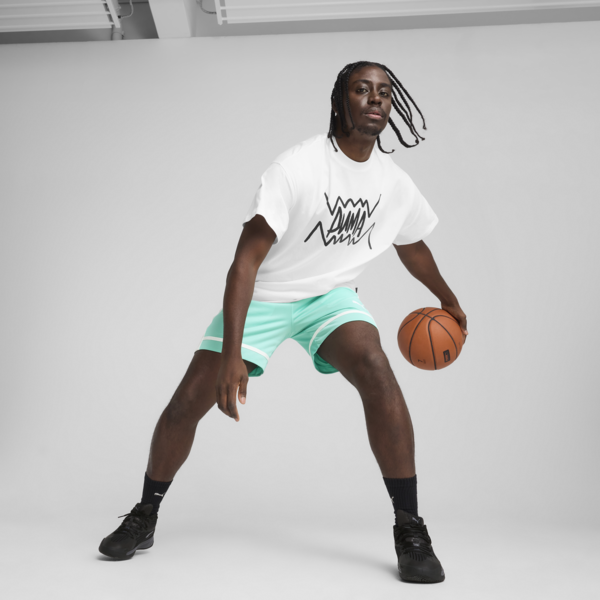 Jaws Core Basketball Tee Men, PUMA White, large-MEX
