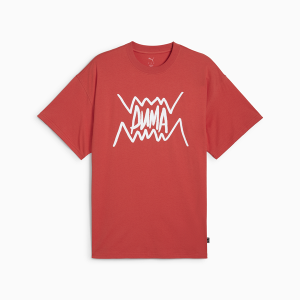 Remera de básquet Jaws Core para hombre, Red Fire, large-ARG