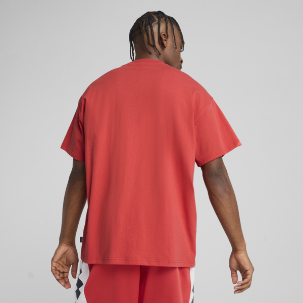 Remera de básquet Jaws Core para hombre, Red Fire, large-ARG