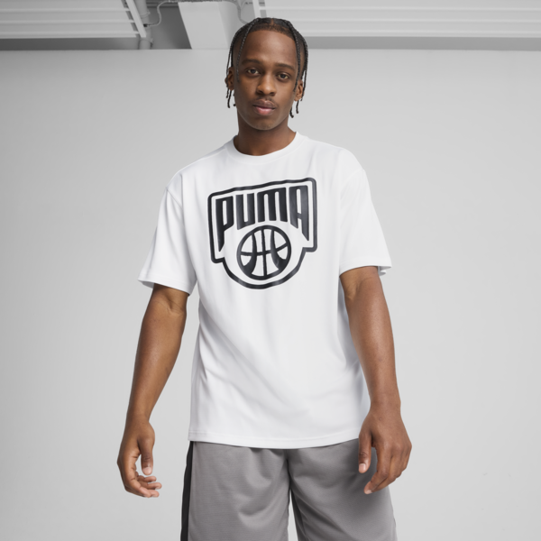 Posterize Tee I Men, PUMA White, large-MEX