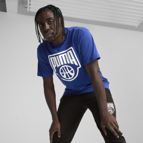 Posterize Tee I Men, Vivid Blue, large-MEX