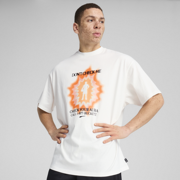 Hoop Dreamz Oversized Tee Unisex, PUMA White, large-MEX