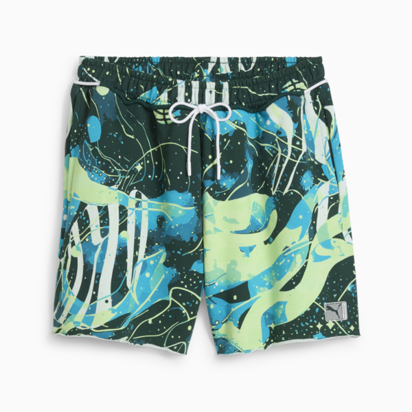 Hoop Dreamz Short II Unisex, Dark Myrtle-Spring Fern-AOP, large-ZAF