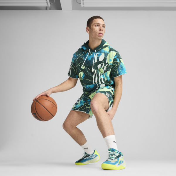 Hoop Dreamz Short II Unisex, Dark Myrtle-Spring Fern-AOP, large-ZAF