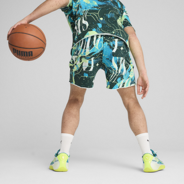Hoop Dreamz Short II Unisex, Dark Myrtle-Spring Fern-AOP, large-ZAF
