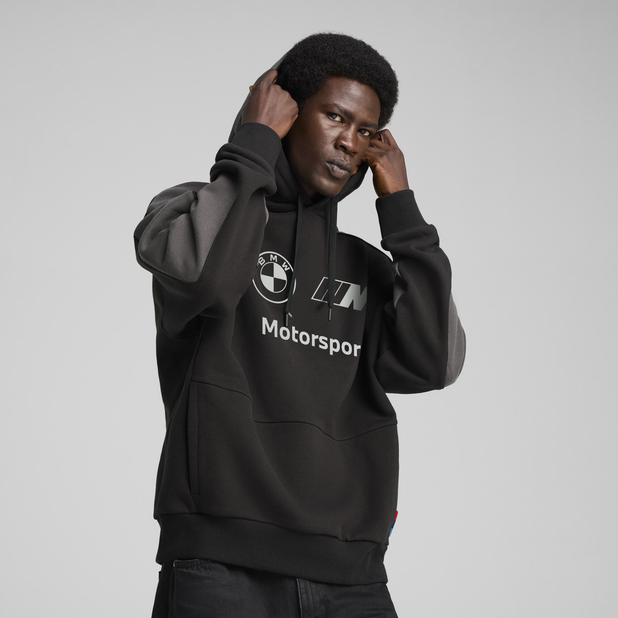 Puma Bmw M Motorsport Lifestyle Men's Hoodie In Black