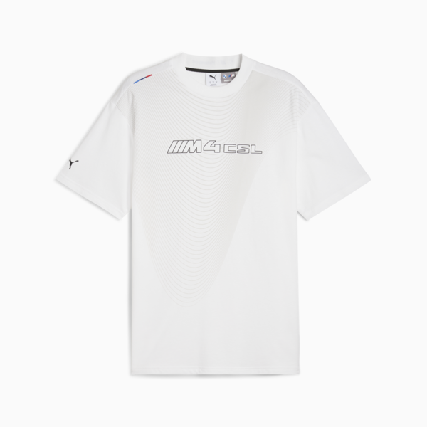BMW M Motorsport Lifestyle Logo Tee Men, PUMA White, large-ZAF